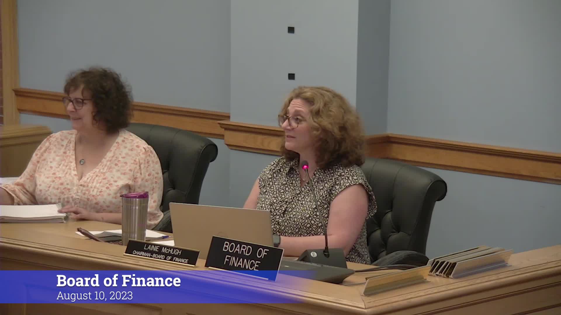 Thumbnail image for Board of Finance 8/10/23 Meeting