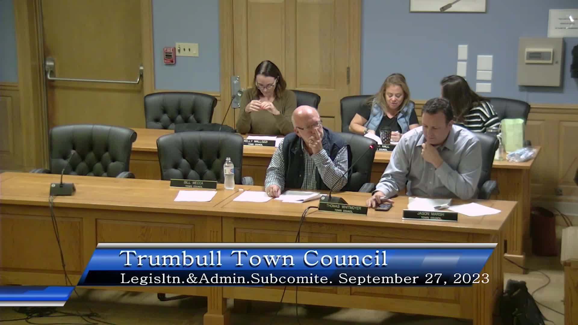 Thumbnail image for Town Council Legislation & Administration Committee 9/27/23 Meeting
