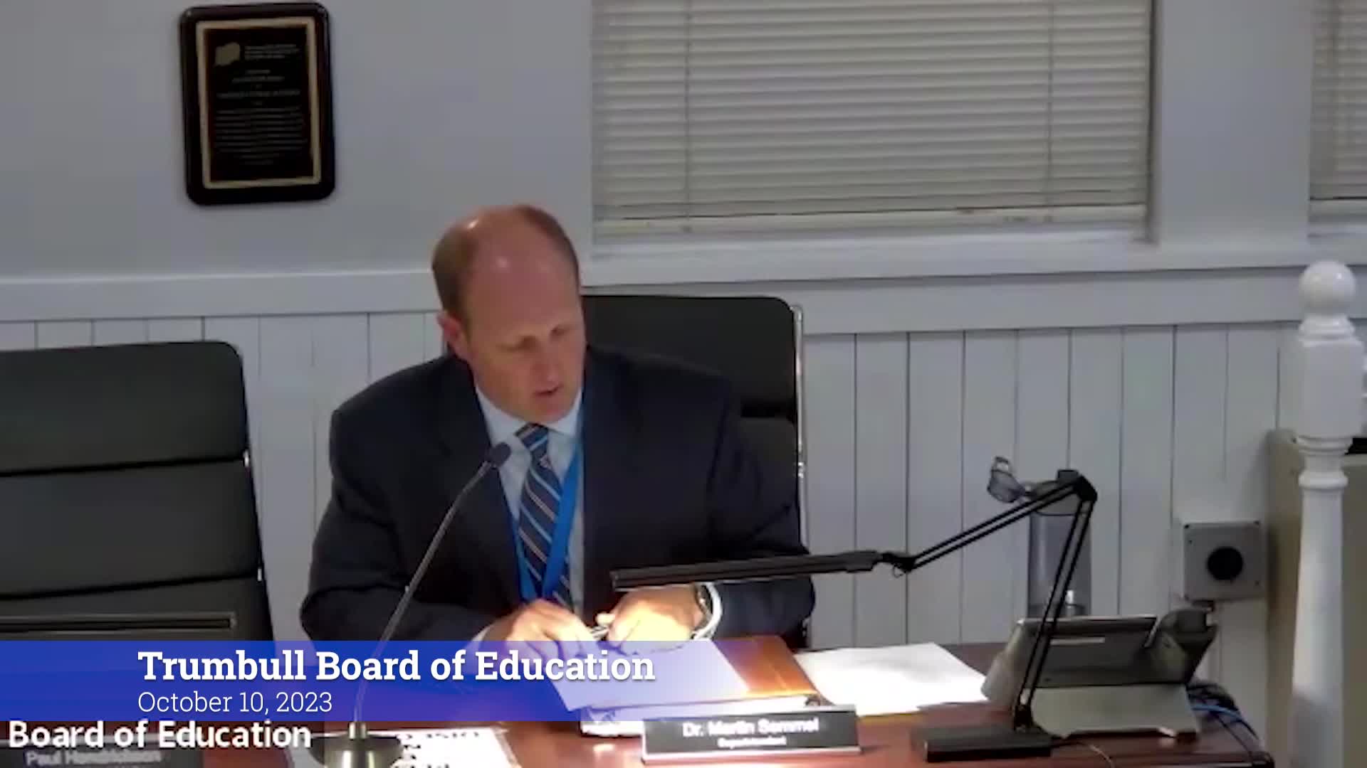 Thumbnail image for Board of Education 10/10/23 Meeting